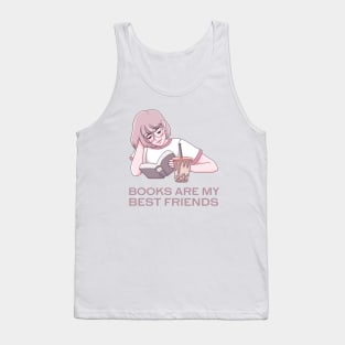 Books are my best friends Tank Top